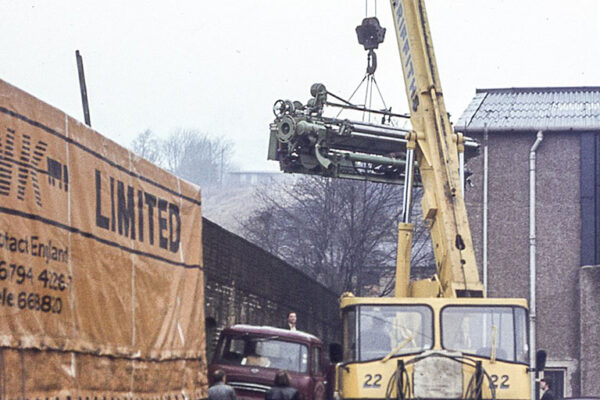 Installation of new Belgian looms 1972