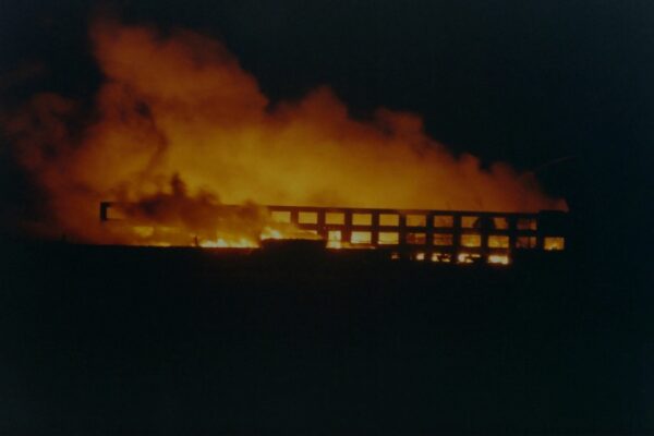 Moderna on fire 12th May 1986