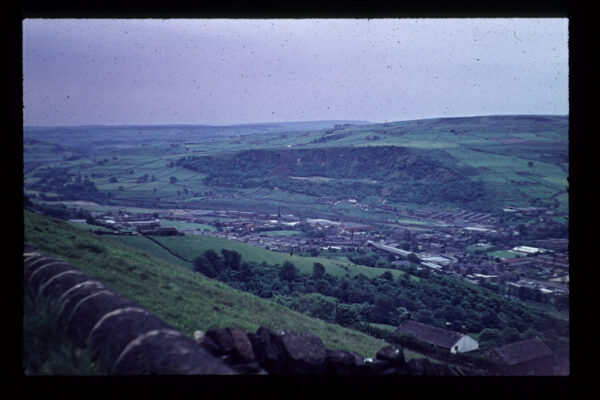 View of Mytholmroyd, from Height Road, Midgley