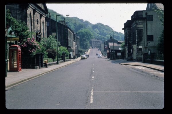 View along New Road, at Hebden Bridge