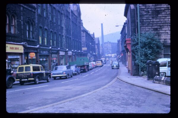 View along Market Street, Hebden Bridge.