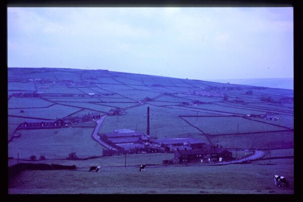 Jack Bridge area, Colden. Colden School is at the left. This photo was taken in the 1960s by William Edmondson and was donated by his family.