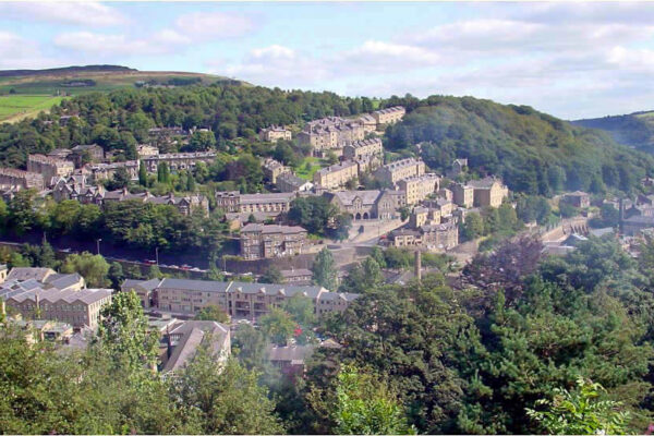 A view from Heptonstall, looking towards the Birchcliffe area. This photo was taken by William Edmondson and was donated by his family.