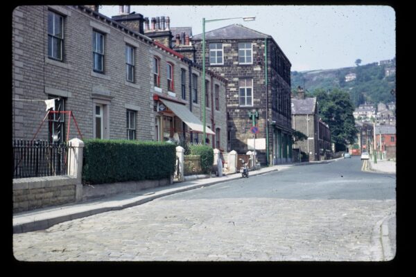 Hangingroyd Lane, Hebden Bridge. This photo was taken in the 1960s by William Edmondson and was donated by his family.